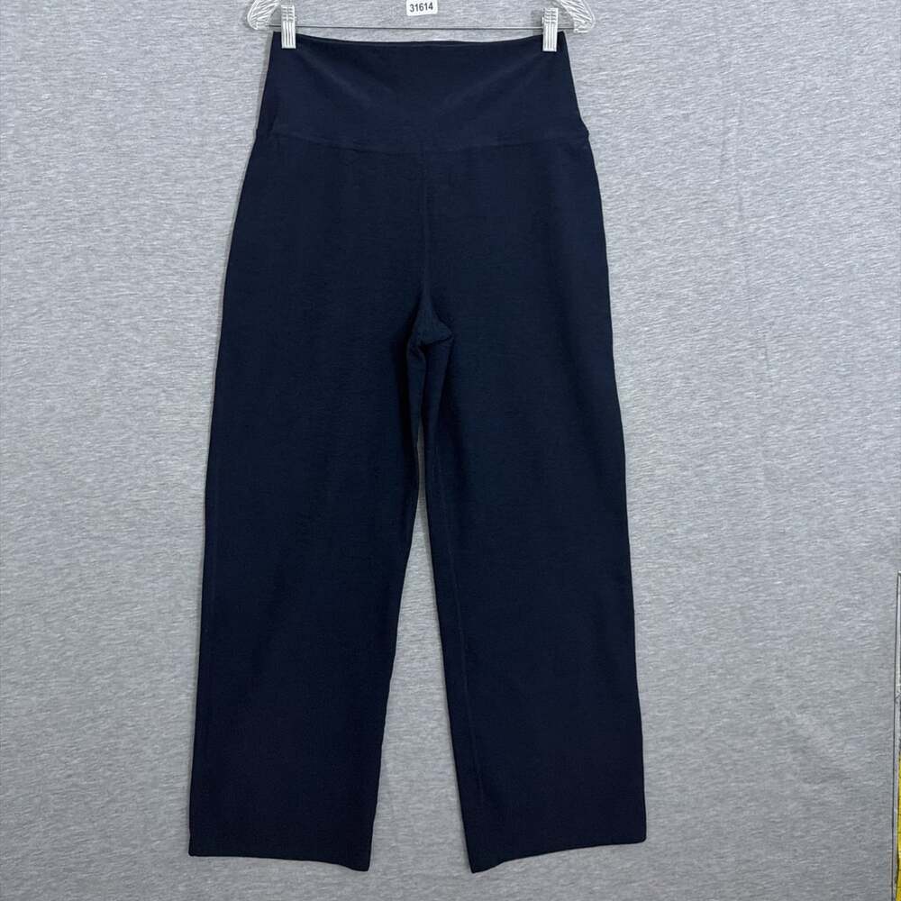 Beyond Yoga Womens XL Navy Blue Spacedye High Waisted Wide Leg Pants